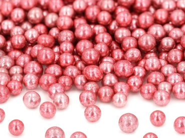Weiche Zucker Perlen - Metallic Pink